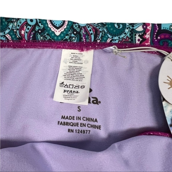 Prana Lavana Womens Swim Bottom Fuchsia Namaste Small - Picture 10 of 11